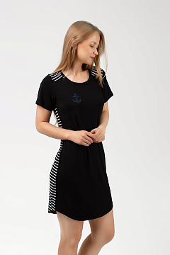 Платье "Волна" Чёрное арт. в143ч